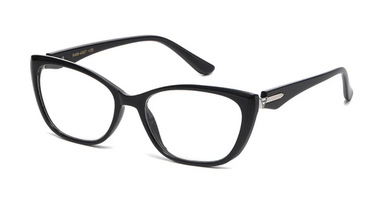 Lesebrille Cat Eye schwarz +1.25 - +3.00