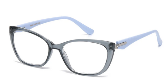 Lesebrille Cat Eye hellblau +1.50 - +2.75