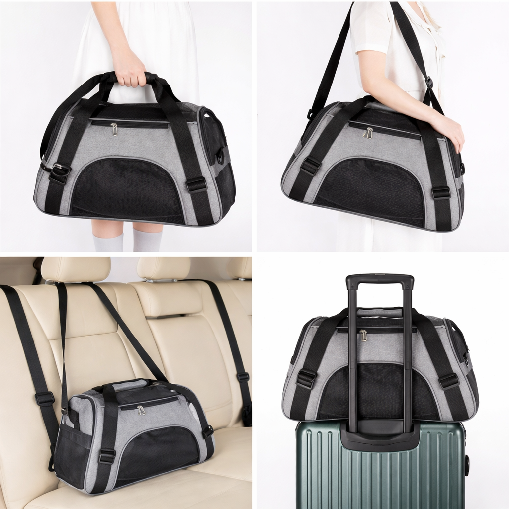 Flugzeugtaugliche Haustiertasche 47x23x30cm
