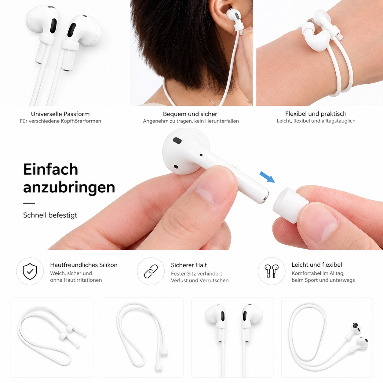 Kopfhörerband weiss
