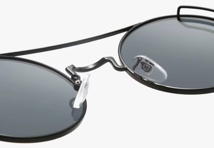 Sonnenbrille Retro schwarz