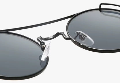Sonnenbrille Retro schwarz