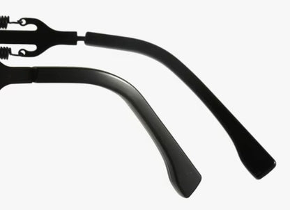 Sonnenbrille Retro schwarz
