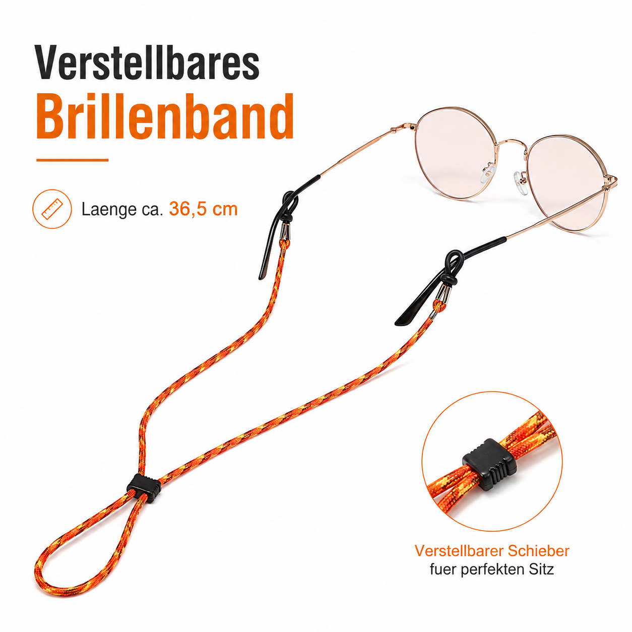 Brillenband verstellbar