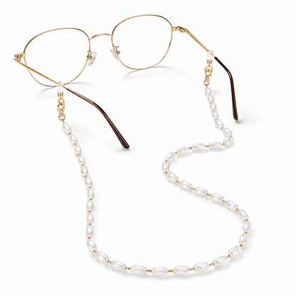 Brillenkette mit Perlenoptik