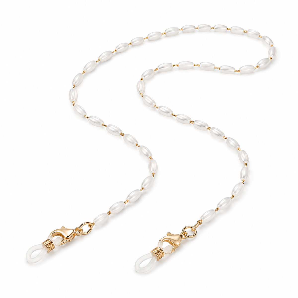 Brillenkette mit Perlenoptik