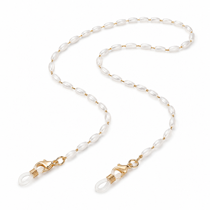 Brillenkette mit Perlenoptik