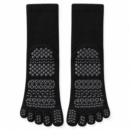 Zehensocken schwarz - Antirutsch