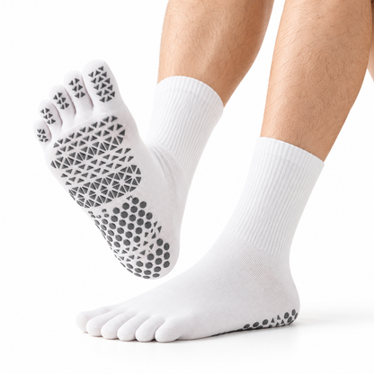 Zehensocken weiss - Antirutsch