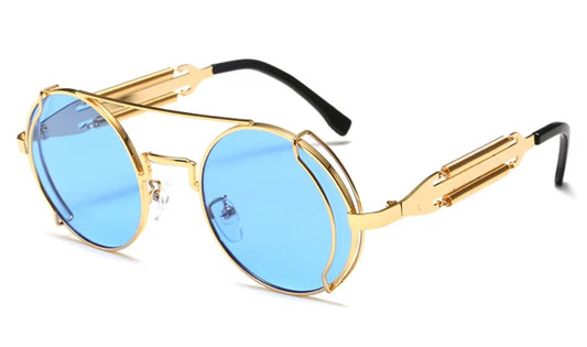 Sonnenbrille Retro blau