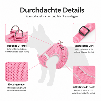 Hundegeschirr Pink M