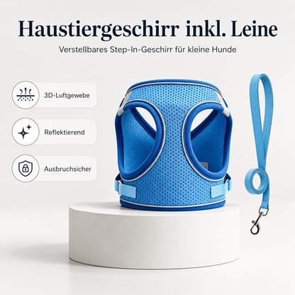 Hundegeschirr Blau M