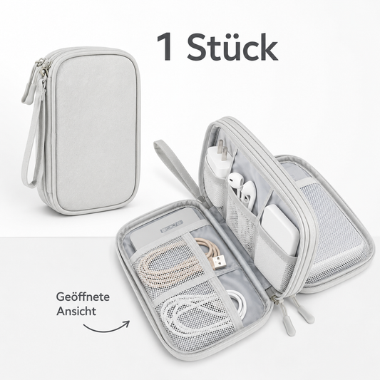 Kabel Organizer Etui grau