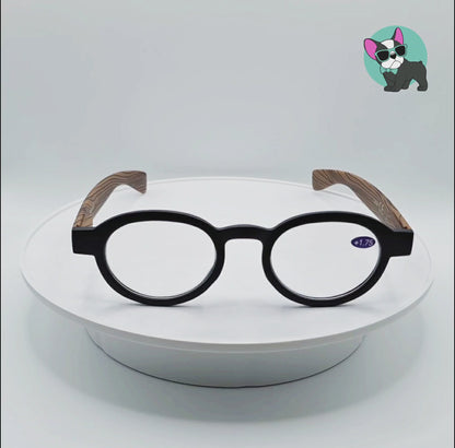 Retro reading glasses black/brown +1.00 - +3.00