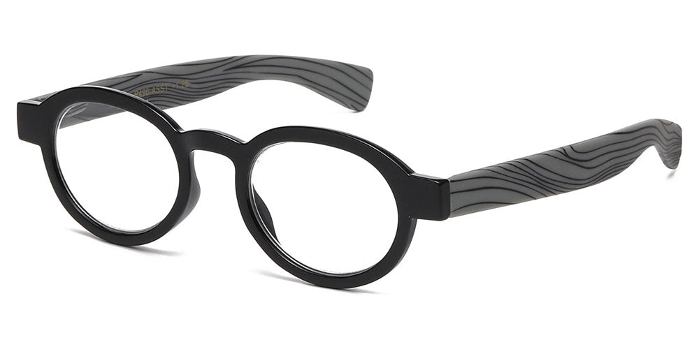 Retro Lesebrille schwarz/grau +1.25 - + 2.50