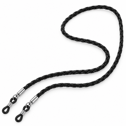 Brillenband geflochten schwarz