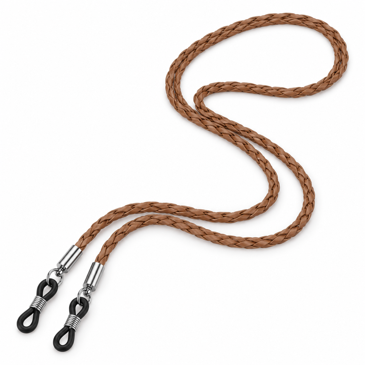 Brillenband geflochten braun