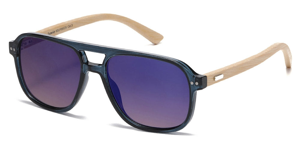 Sonnenbrille Aviator Bambus