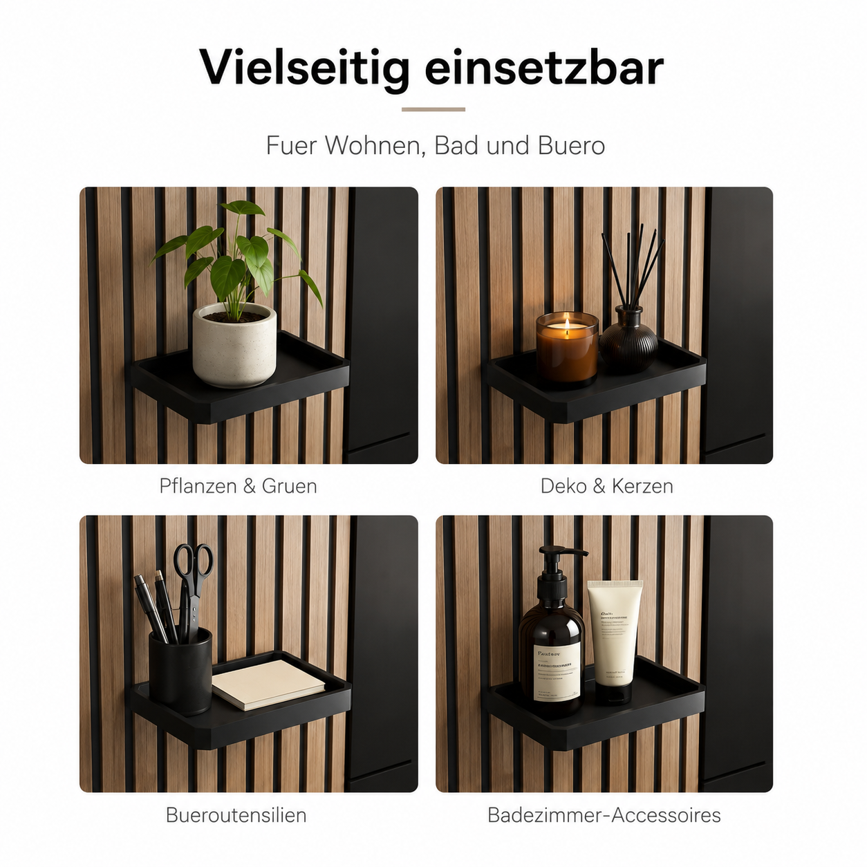 Wandregal für Akustikpaneele