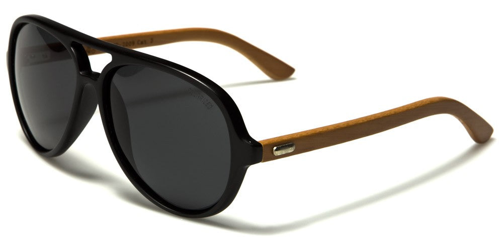 Sonnenbrille Aviator Holz